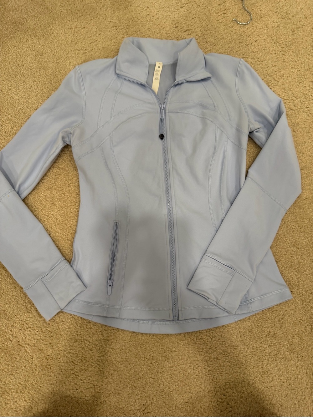 Light Blue Women's Zip-Front Active Jacket